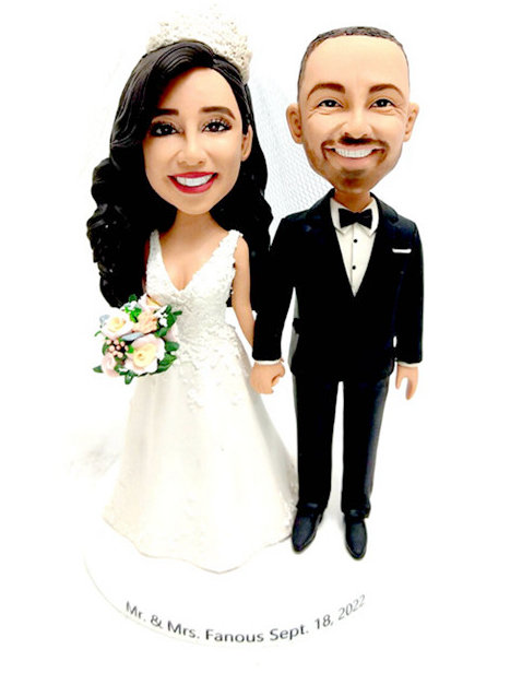 Custom Custom cake toppers Customized wedding cake toppers figurines toppers